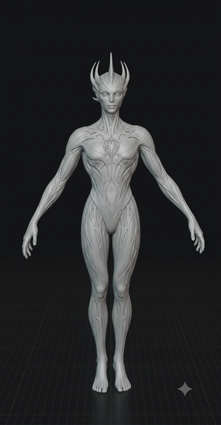 3D Sculptures — digitale Figur